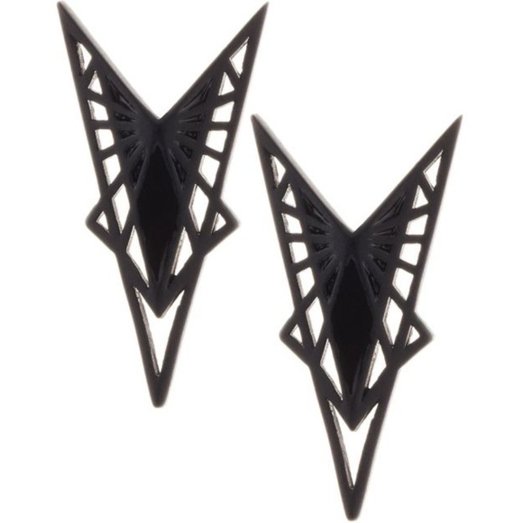 Eddie Borgo Black Stud Earrings - Picture 1 of 7